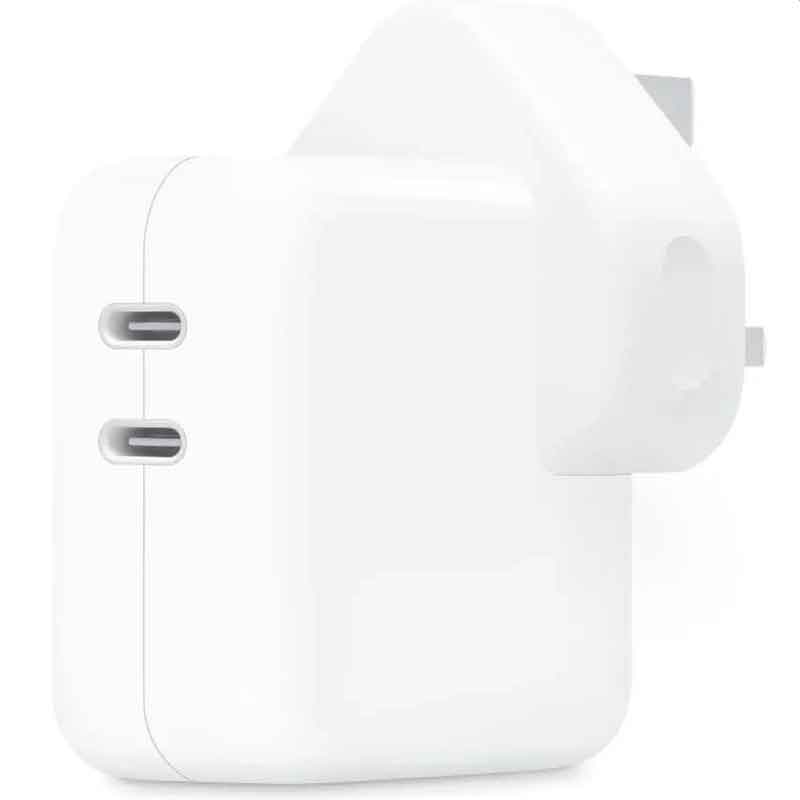 آداپتور 35 وات اپل مدل Dual USB-C Port (اورجینال) – سه پین — تصویر ۲