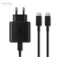 خرید و قیمت شارژر دیواری 45 وات سامسونگ مدل EP-TA845 به همراه کابل تبدیل USB-C